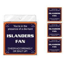Tree-Free Greetings NC38186 Islanders Hockey Fan 4-Pack Artful Coaster Set - $6.92
