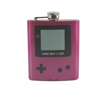 Gameboy Color - Pink Custom Flask Canteen Collectible Gift Video Games N... - £20.42 GBP