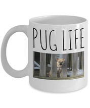 Pug Mug &quot;Funny Pug Coffee Mug Pug Life&quot; This Pug on a Mug Makes A Great Gift - £11.95 GBP