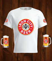 Iron City Beer Logo White Short Sleeve  T-Shirt Gift New Fashion  - £25.51 GBP