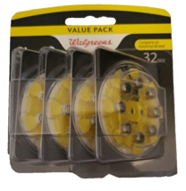 2 Walgreens Hearing Aid Battery Value Packs Size 10 32ct - £14.26 GBP