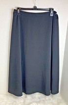 Tahari Womens Sz XS Black Skirt Midi Full Business Career  - $14.85
