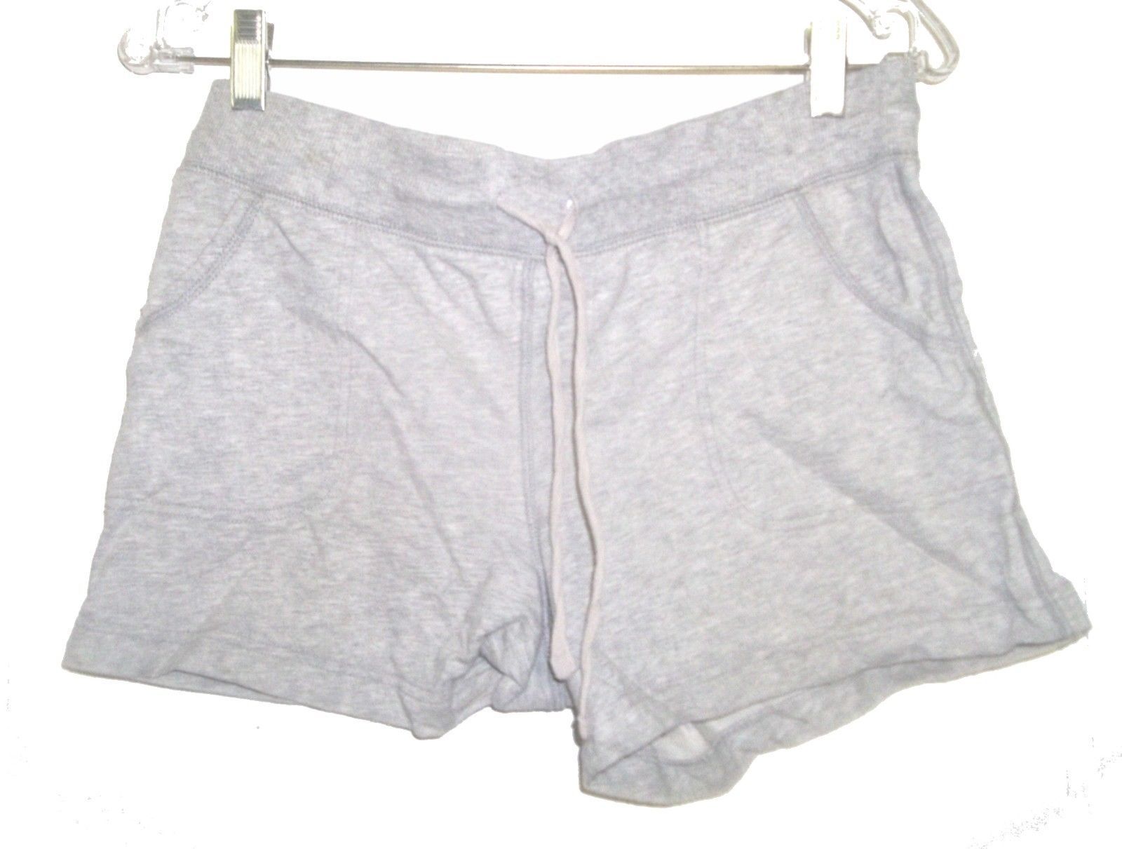 Size S (4-6) - Faded Glory Light Gray Ash 100% Cotton Shorts w/Drawstring Waist - $14.24