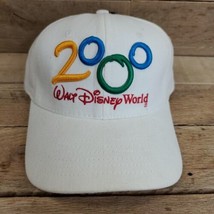 Walt Disney World Y2K 2000 White Dad Hat Cap Good Used Shape - £10.24 GBP