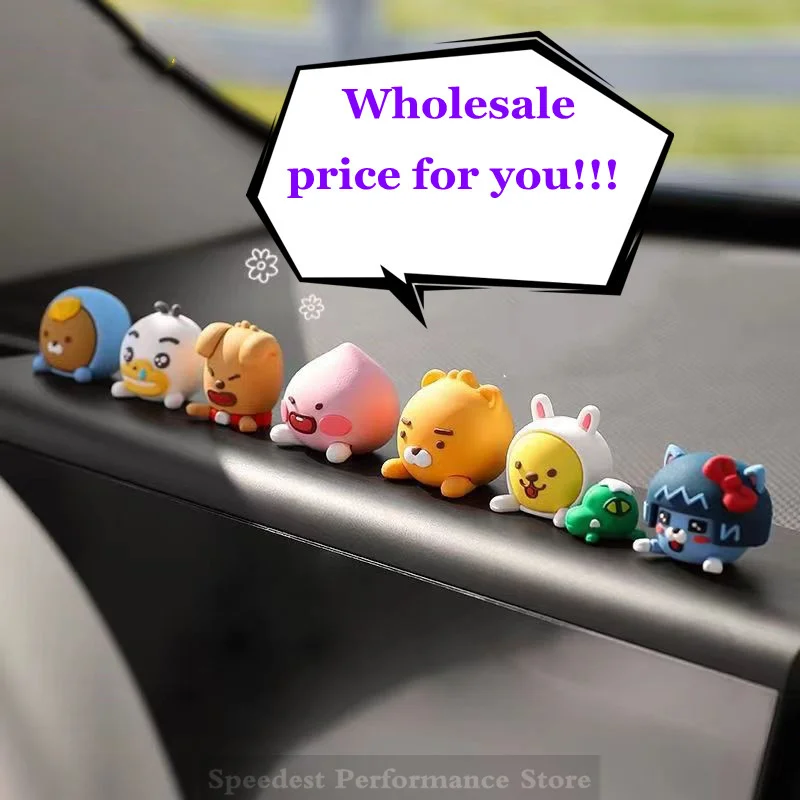 Car Dashaboard Ornaments Cute Korean Anime Character Dashboard Toys Car Rear - £12.62 GBP+