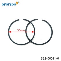 2pcs 3B2-00011-0 Piston Ring 50mm STD For Tohatsu Nissan 9.8HP Outboard ... - $12.90