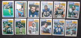 1987 Topps San Diego Chargers Team Set of 12 Football Cards - £6.27 GBP