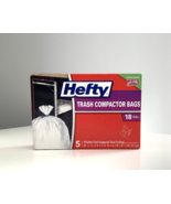Hefty Trash Compactor Bags with Twist Ties, 5 Count of 18 GAL Bags, 1 Box - $443.71 MXN