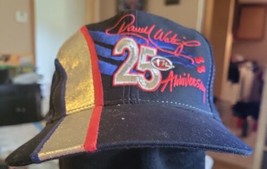 Vntg Chase Authentics Darrell Waltrip 25th Anniversary Black 3 Stripe Hat/Cap - £10.17 GBP