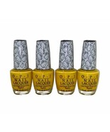 (4) PACK!!! OPI NAIL LACQUER “MY TWIN MIMMY“ H88 HELLO KITTY YELLOW 0.5 OZ - £21.98 GBP