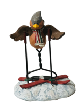 Russ Berrie Bird Figurine Tweet Along With Me anthropomorphic Merrily sk... - $29.65