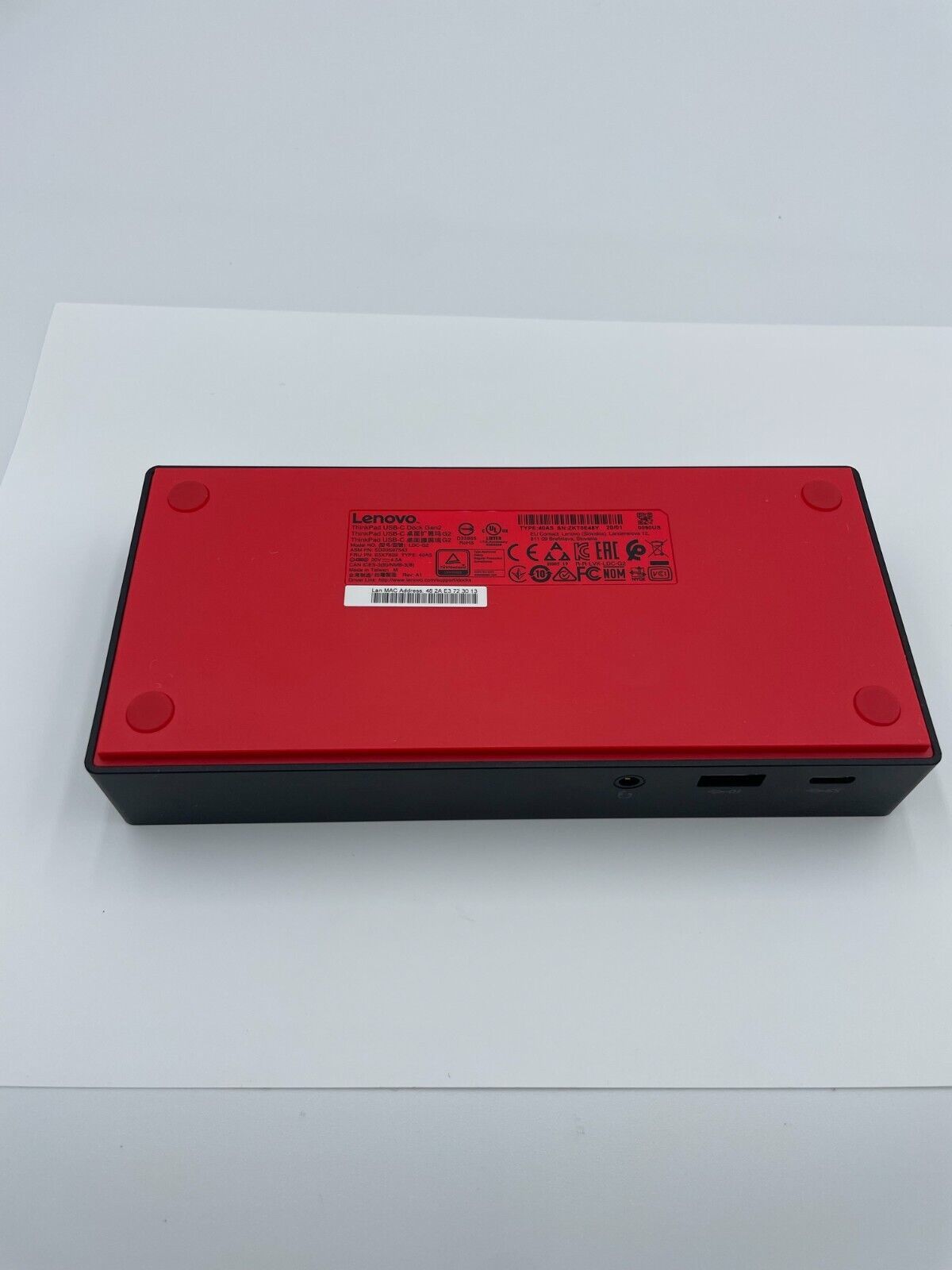 Lenovo Dock Gen2 ThinkPad USB-C LDC-G2 40AS Docking Station 40AS0090US GENUINE - $98.95
