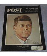 Saturday Evening Post December 1963 Norman Rockwell cover John Kennedy - $11.09 CAD