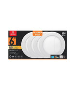 Globe Electric White 6 in. 12W Aluminum LED Recessed Lighting Kit - Pack... - €142,40 EUR