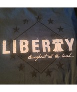 Grunt Style Blue Liberty Throughout All The Land American Flag Womens Me... - $17.63 CAD