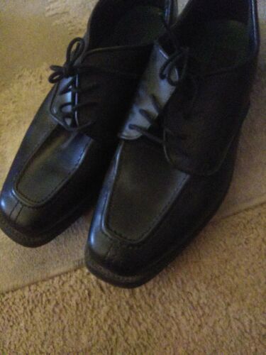 Jean Yves (10.5 M) Black Leather Dress Loafers Shoes Men&#39;s - $5.89