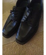 Jean Yves (10.5 M) Black Leather Dress Loafers Shoes Men&#39;s - $110.26 MXN