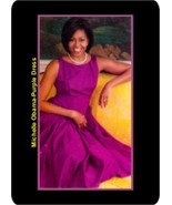 Michelle Obama Refrigerator Magnet-Purple Dress - $18.72 CAD