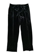 D&amp;D lifestyle Women&#39;s Black Velour Wide Bottom Comfort Pants Size 1X - $16.15