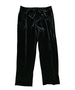 D&amp;D lifestyle Women&#39;s Black Velour Wide Bottom Comfort Pants Size 1X - $16.15