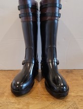 Chooka Signature Rain Riding Boots Tall Rubber Black Size US 6 Women&#39;s - £24.91 GBP