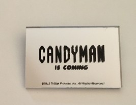 Candyman Mirror Promo Pinback Button 3x2 Vintage 3D Effect Tony Todd 1992 Horror - £29.23 GBP
