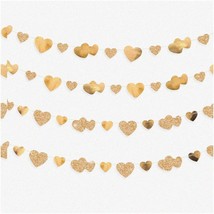 Heartbeat Celebration Kit: Champagne Gold Love Banner, Paper Garland Streamer - - £27.51 GBP