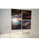 1965 FORD DEALER BROCHURE  Falcon, Fairlane ,Thunderbird, Galaxie Car Auto - $259.83 MXN