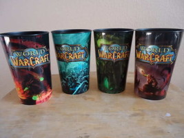 World of war-craft Blizzard AM/PM Collector&#39;s cups set of 4 - New - £16.77 GBP