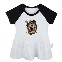 The clown JOKER Girl Bang wild card Newborn Baby Dress Toddler Cotton Clothes - £10.26 GBP