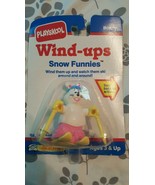 Vintage 1990 Playskool Wind Ups &quot;Snow Funnies&quot; ~Bunny - $6.69 CAD