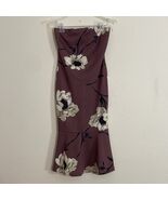 Haute Monde Strapless Tube Top Bodycon Dress Medium (M) Floral Purple White - €11,14 EUR