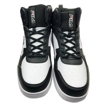 Nwt Fila Msrp $94.99 Authentic Men&#39;s Black White Mid Top Plus Sneakers Size 10.5 - £33.42 GBP