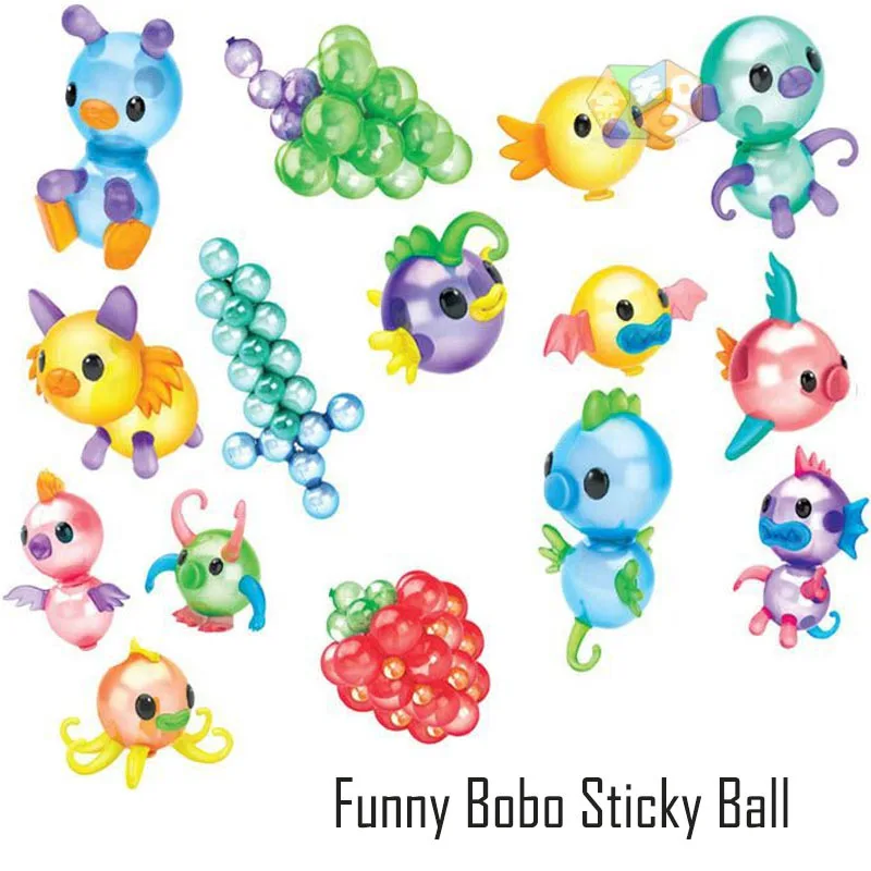DIY Inflator Bobo Ball Inflatable Magic Adhesive Sticky Ball Funny Balloon - £19.77 GBP+