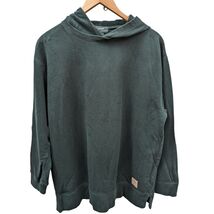 Lauren Ralph Lauren Oversized Fit Pullover Fleece Hoodie Dark Green Size... - $149.99