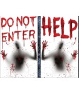 Giant Bloody-HELP-DO NOT ENTER-Window Wall Posters Halloween Decorations... - £6.12 GBP