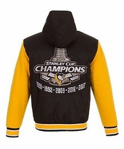 Stanley Cup Champions PIttsburgh Penguins  Poly Twill Reversible Jacket New - £95.94 GBP