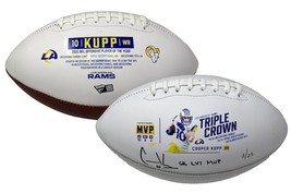 Cooper Kupp Autographed Sb Lvi Mvp Rams Triple Crown Football Fanatics Le 1/25 - £715.82 GBP