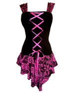 1X 10 12 Flirty Dare to Wear Corset Top ~ Pink Lace ~ Plus Size ~ NWT XL - $102.90 CAD
