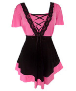 3X 20 22 Pink Eye Candy Corset Top Empire Plus Size Empire Waist - $75.00