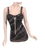 Studio 1940 14 16 1X Embellished Black Party Top NWOT - $52.69 CAD