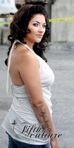Oatmeal Peekaboo Crochet Side Halter Shirt Plus Size NWT 1XL 13 - 15  - $47.91 CAD