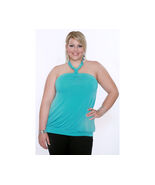 2X 16 18 20 Torrid Aqua Green Halter Tie Top Sz 2 XXL NWOT - $50.00