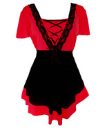 2X 16 18 Cherry Red Eye Candy Corset Top Empire Plus Size Empire Waist - $1,397.99 MXN
