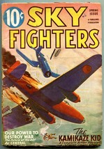 Sky Fighters Pulp Spring 1946-Kamikaze Kid- Hap Arnold VG/F - £83.11 GBP