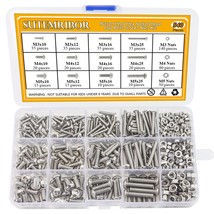 Sutemribor M3 M4 M5 Stainless Steel Button Head Hex Socket Head Cap, 540PCS - £23.14 GBP