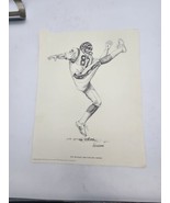 Vtg 1981 Shell Oil Co Penciltech NFL Prints Pat Mcnally Bengals - $19.99