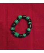 Green and Black Stained Bracelet. - $24.00