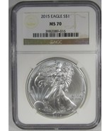 2015 American Silver Eagle NGC MS70 Coin AJ378 - £52.45 GBP