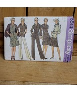 Vintage 1974 Simplicity 6514 Pattern Misses Jacket Pants Top Skirt 18 Bu... - $23.17